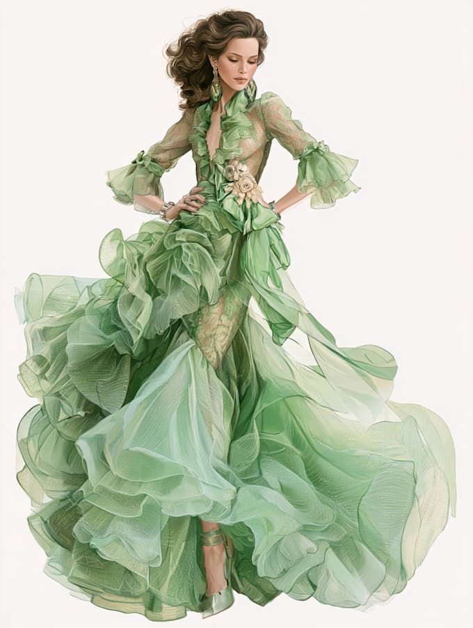 create fashion illustrations, tach pack, size charts