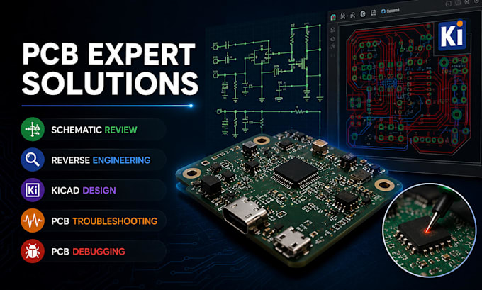 pcb schematic review reverse engineering kicad pcb troubleshooting pcb debugging