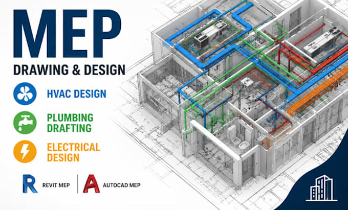 mep drawing hvac design plumbing drafting revit mep autocad mep expert