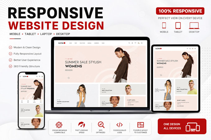 build responsive react next js website with tailwind css as frontend developer