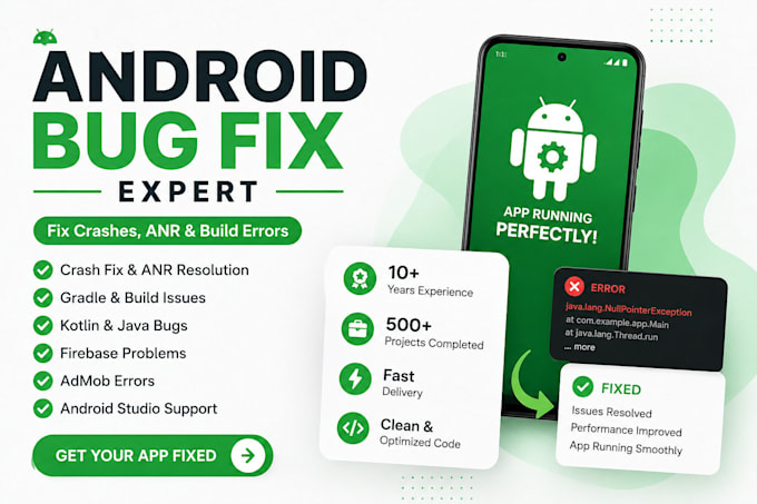 fix android app bugs, crashes, anr and build issues