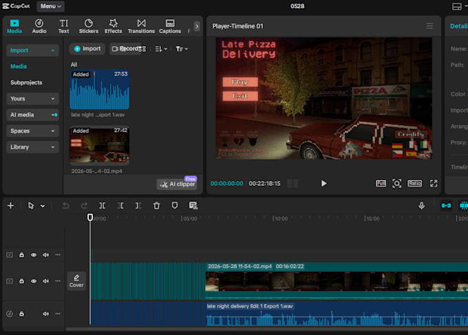 edit you a simple video on capcut