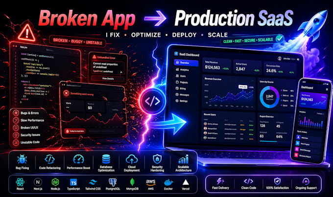 fix, rescue and deploy your lovable, cursor or bolt ai app