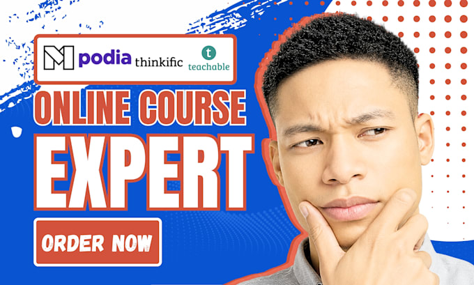 setup online course website on mighty networks, thinkific, teachable or podia