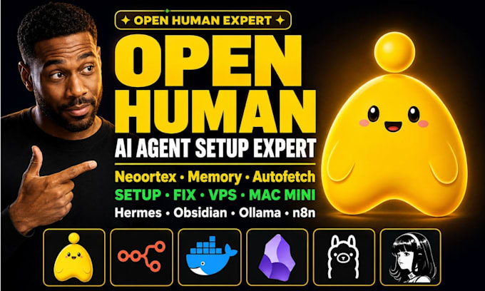 setup openhuman neoortex memory ai agent vps mac mini hermes obsidian autofetch