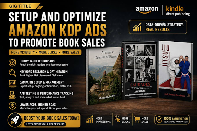 setup and optimize amazon KDP ads to promote book sales