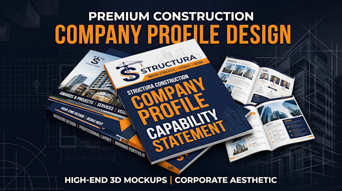 design a construction company profile capability statement and corporate