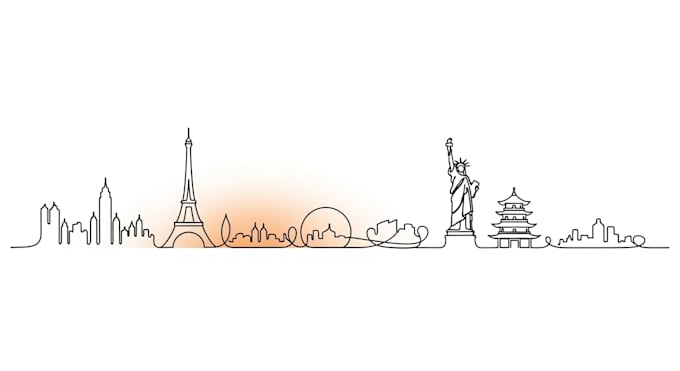 make vector line art or simple illustration