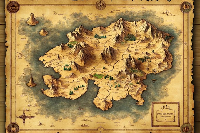 draw fantasy map rpg battle map dnd regional map