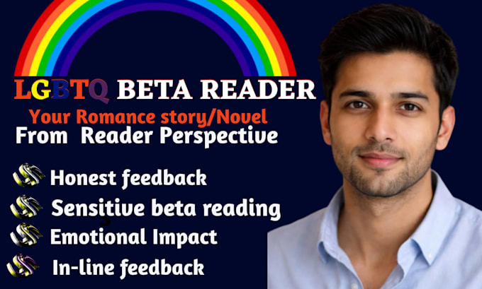 beta read and sensitivity read your lgbtq romance novel as queer reader