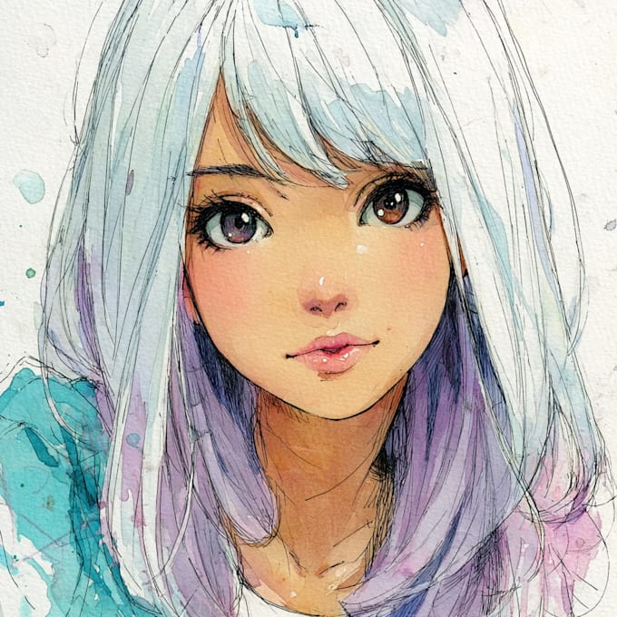 draw cute anime girl for you