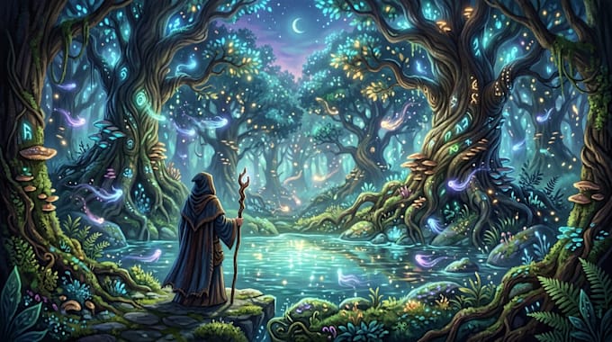 create a fantasy illustration