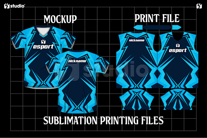 create jersey mockup designs and sublimation ready files