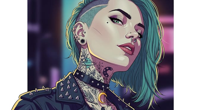 make awesome portrait illustration