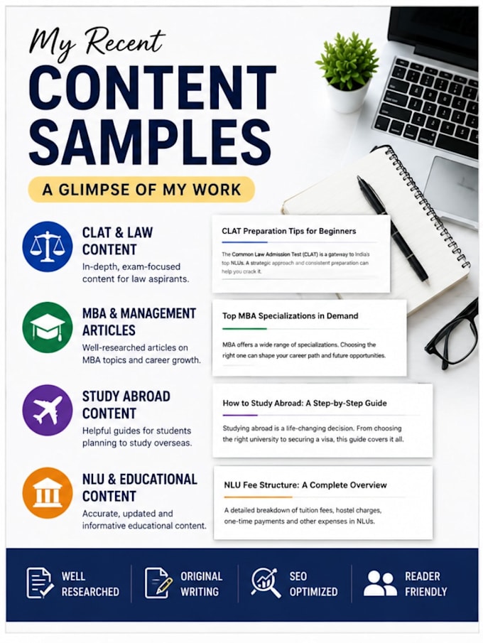 write SEO friendly education and study abroad content