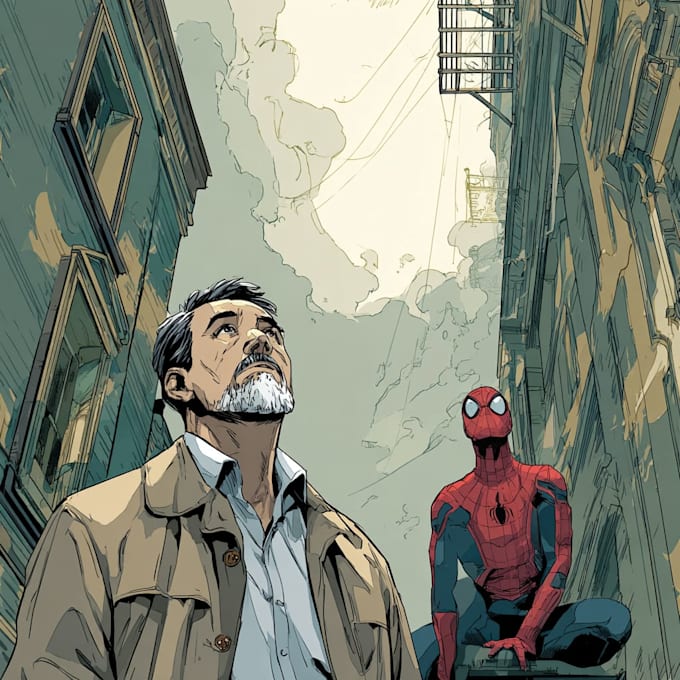 comic book illustration with comic book illustrator