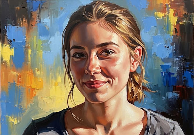 paint an acrylic painting portrait for you