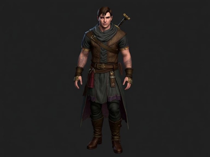 create high quality game character for game
