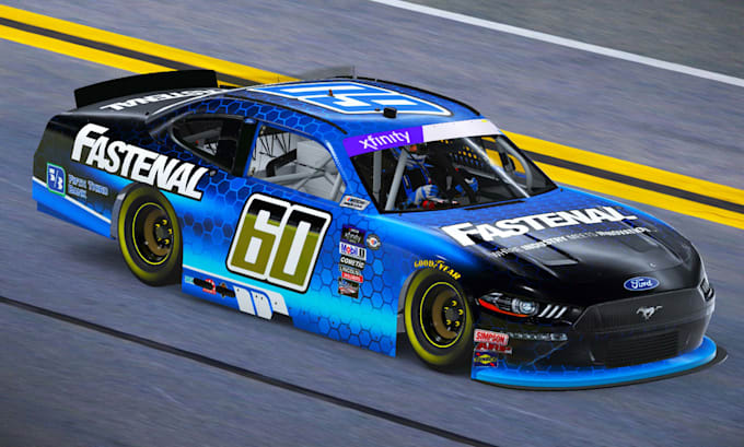 design a highly detailed custom paint scheme for iracing