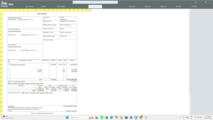 do bookkeeping and accounting in tally prime