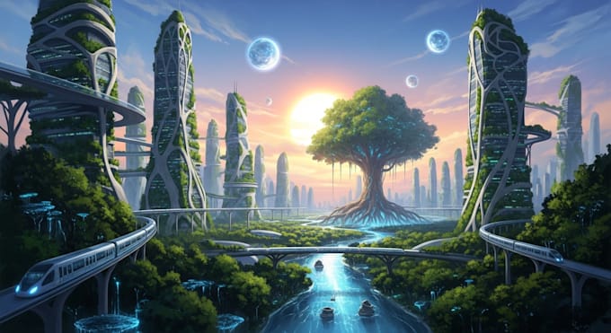 paint an environmental concept art