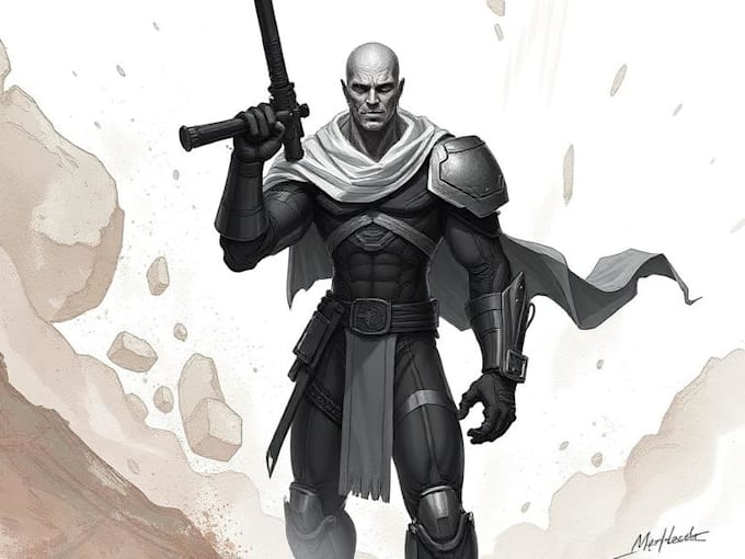 create scifi, fantasy, superhero character design