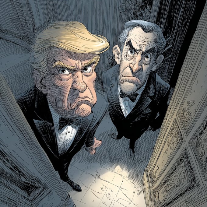 make a political cartoon art