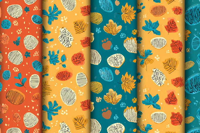 create seamless pattern design and vector pattern