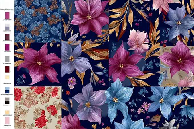 design seamless pattern textile prints pattern design