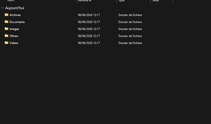 create a script to automatically sort your files