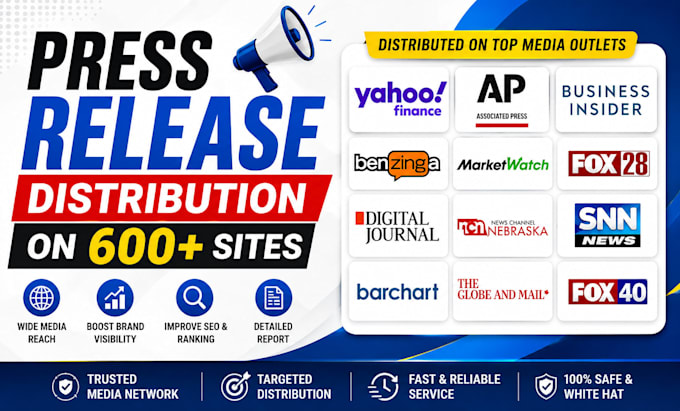 write and distribute press release for PR distribution and media coverage