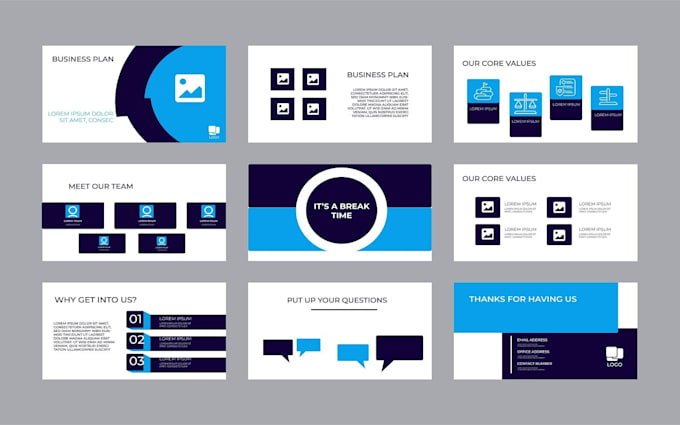 create power point presentation design, canva and google slide