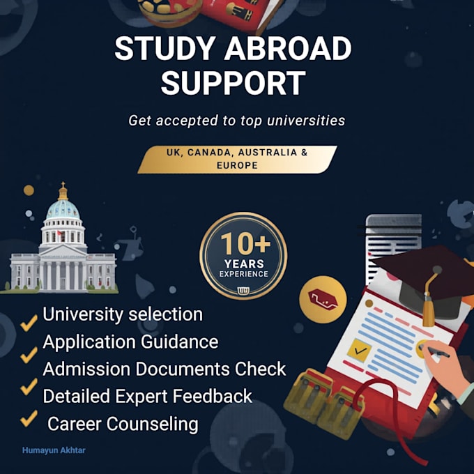 review your sop, university application, and supporting documents