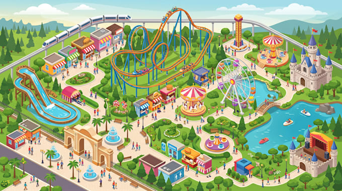 create campground maps, rv park maps, isometric maps and interactive maps