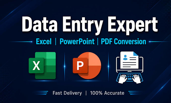 do accurate data entry and excel spreadsheet