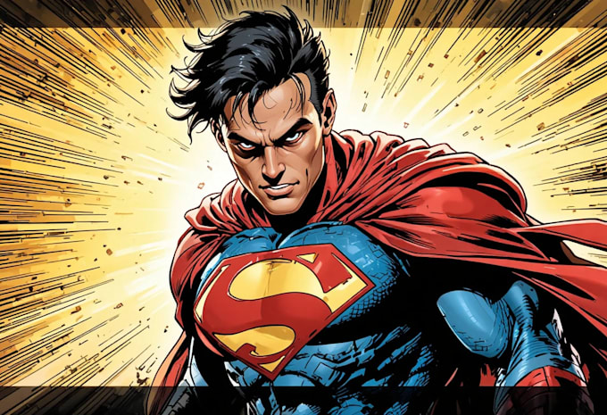 create custom superhero comic book illustrations