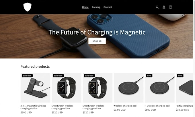 design a premium aesthetic shopify store or website
