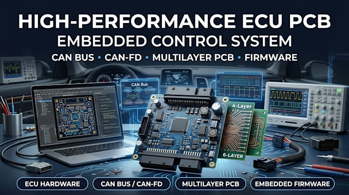 create high performance ecu pcb and embedded control system