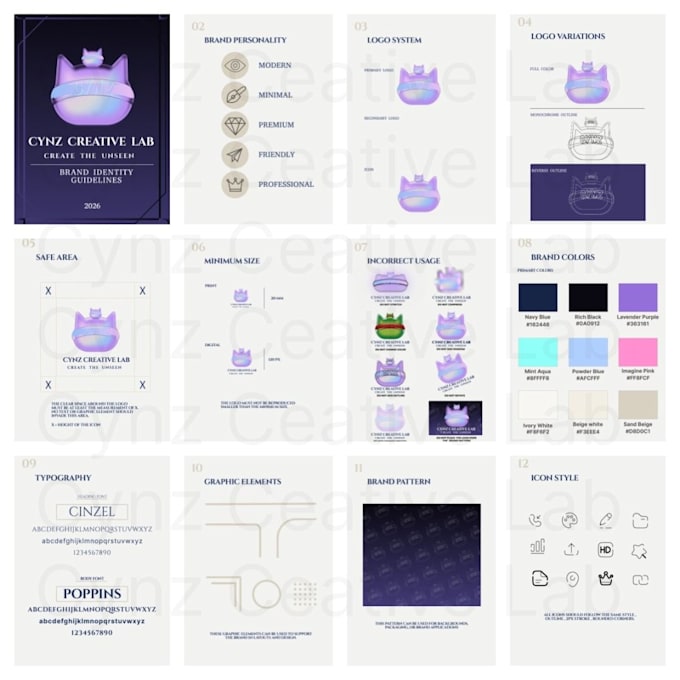 create profectional brand identity design