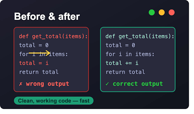fix python bugs errors and backend issues fast