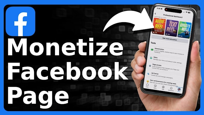create and deliver a monetized facebook page