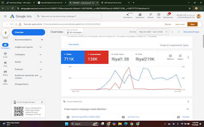 setup and manage google ads adwords PPC campaigns with conversion tracking