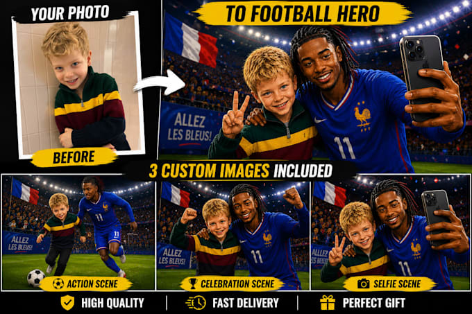 create football artwork with your child