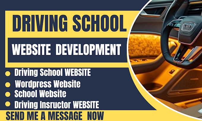 build driving school website driving instructor wordpress website design