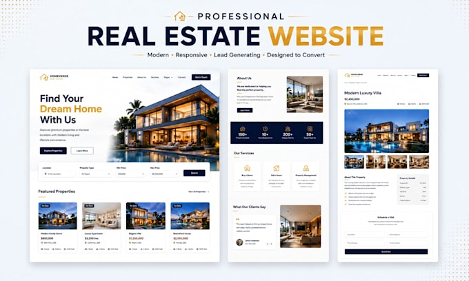 build a real estate website for agents, agencies, property developers