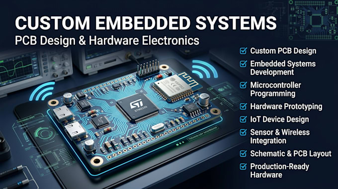 design custom embedded systems pcb and hardware electronics