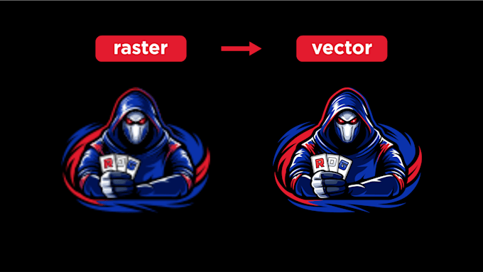 do vector tracing, convert logo or image to vector format