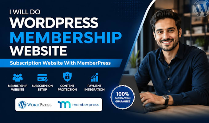 build wordpress membership website subscription website memberpress website