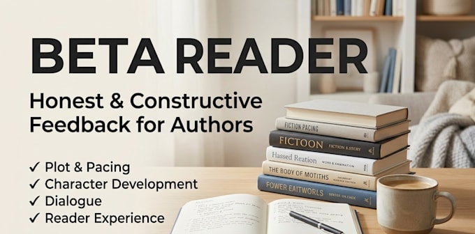 beta read your novel and provide honest feedback
