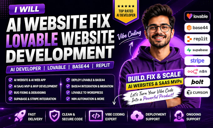 ai website fix,lovable website dev,base44, ai developer,lovable,replit